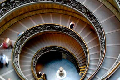Staircase in Rome, Italy