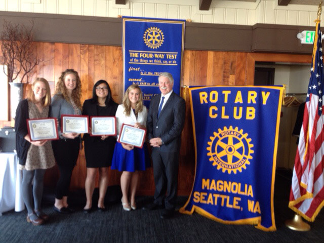 Rotary Scholarship recipients