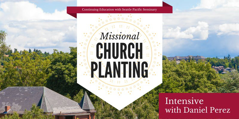 Missional Church Planting text with trees