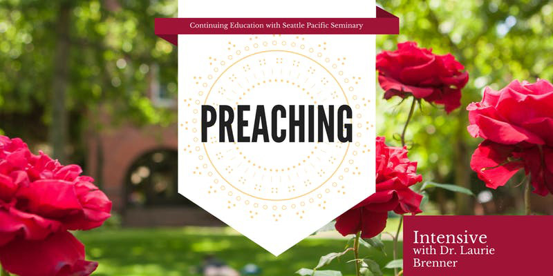 Preaching text with flowers
