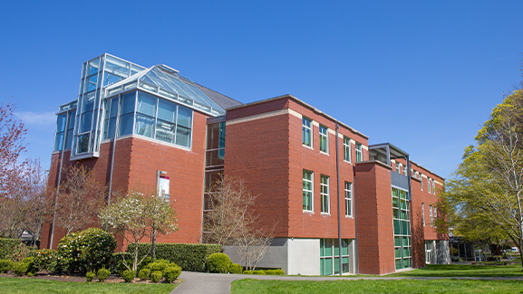 Eaton Hall science building on the Seattle Pacific University campus.