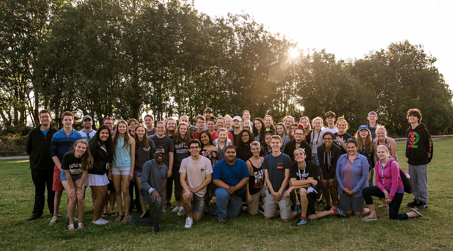 Group photos of students at Immerse