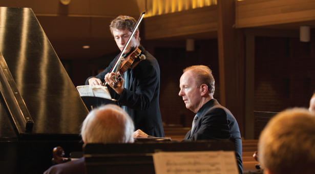 Violinist Alex Russell and pianist Duane Funderburk