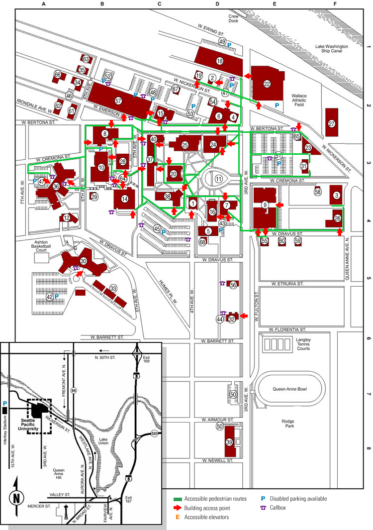 SPU Campus Accessibility Map