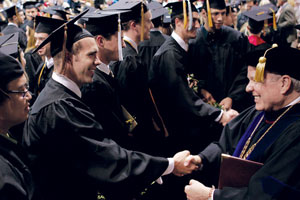 SPU President Philip Eaton at Ivy Cutting