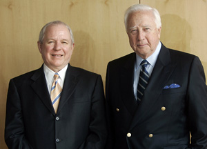 SPU President Philip Eaton and David McCullough