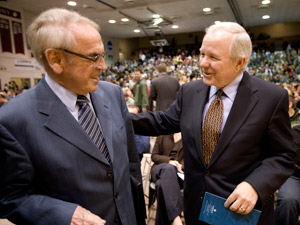 SPU President Philip Eaton & Dr. J&uuml;rgen Moltmann