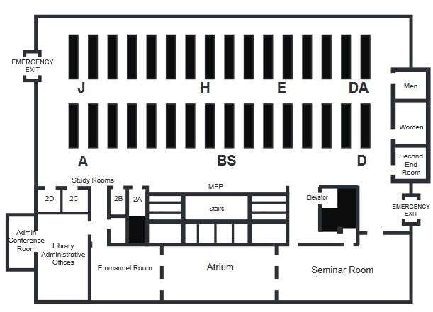 Library Map - Second Level
