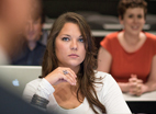 Student in class