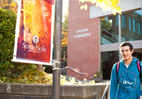 Student on campus
