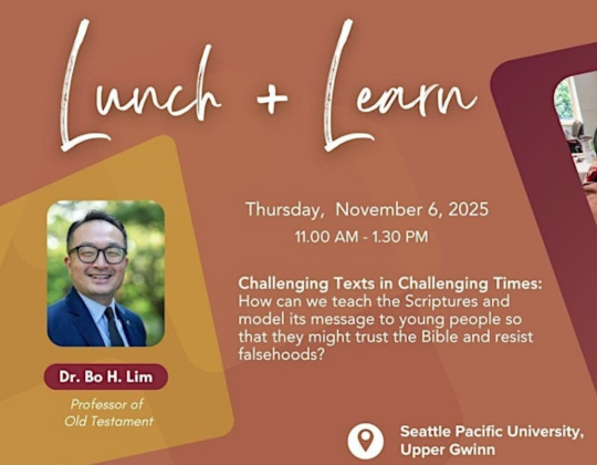 Lunch and Learn graphic with head shot of Dr. Bo H. Lim