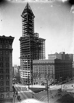 Smith Tower Under Construction