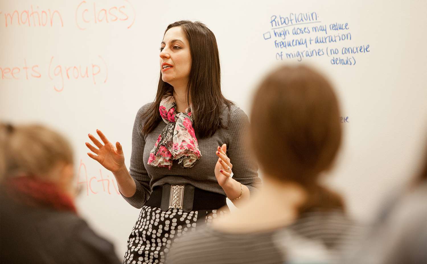 Catalina Vlad-Ortiz teaching Human Nutrition