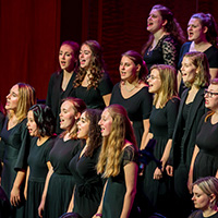 The SPU Choir performs at Benaroya Hall | photo by Dan Sheehan