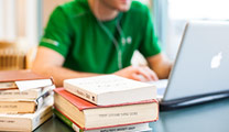 Student studying