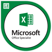 MOS Excel badge