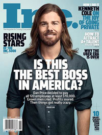 Dan Price on the cover of Inc Magazine