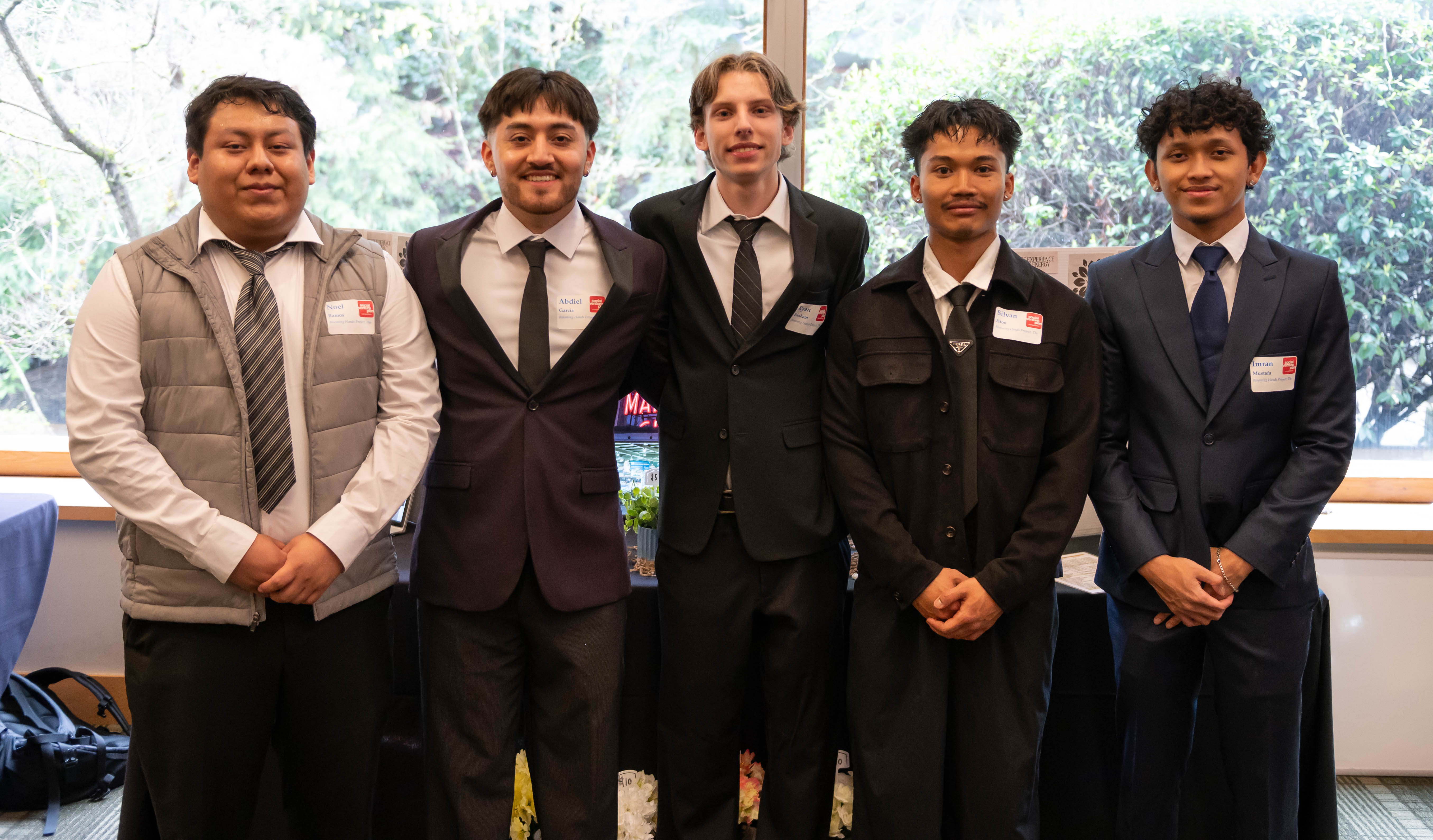 Students pose together