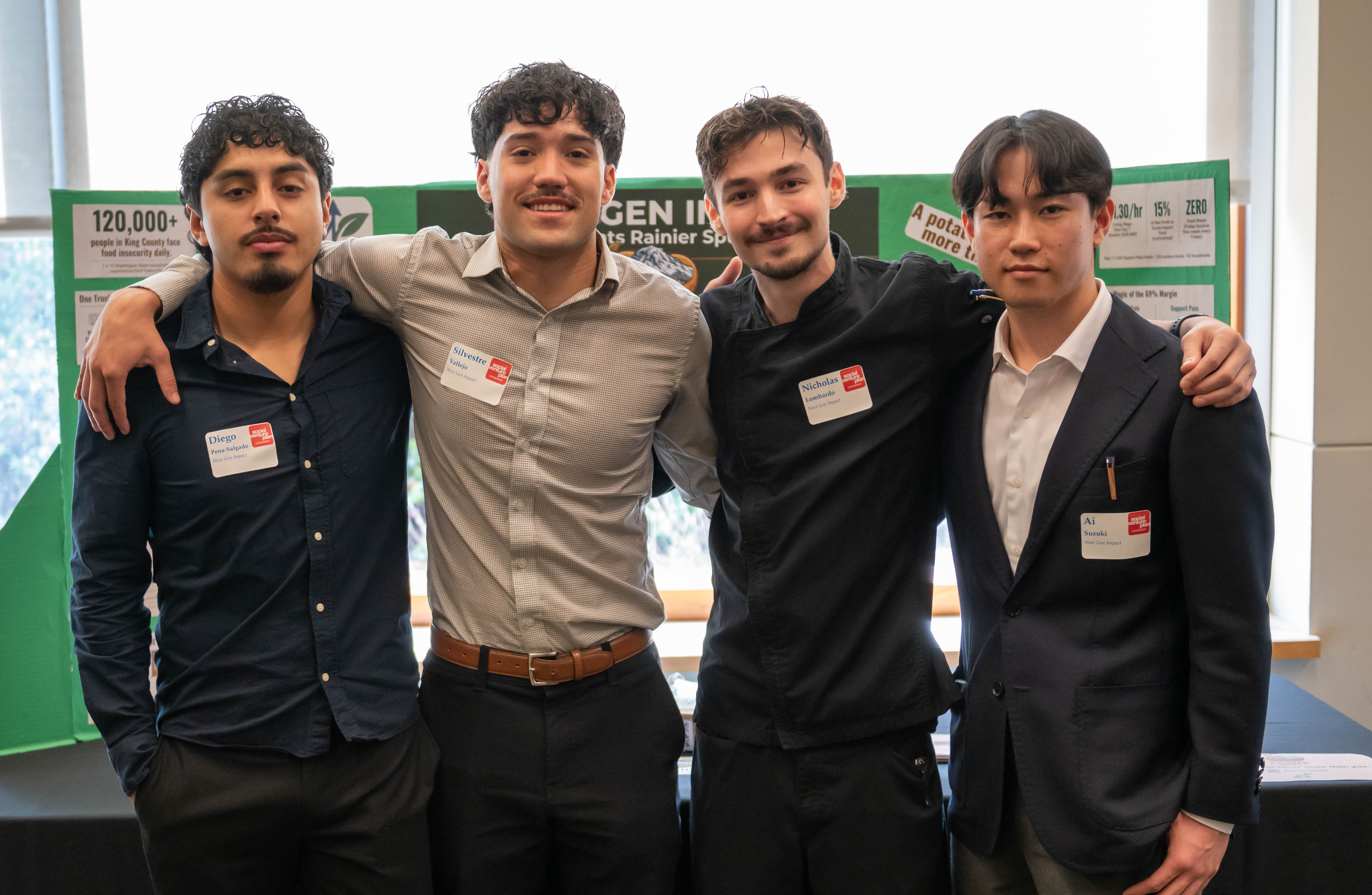 Students pose together