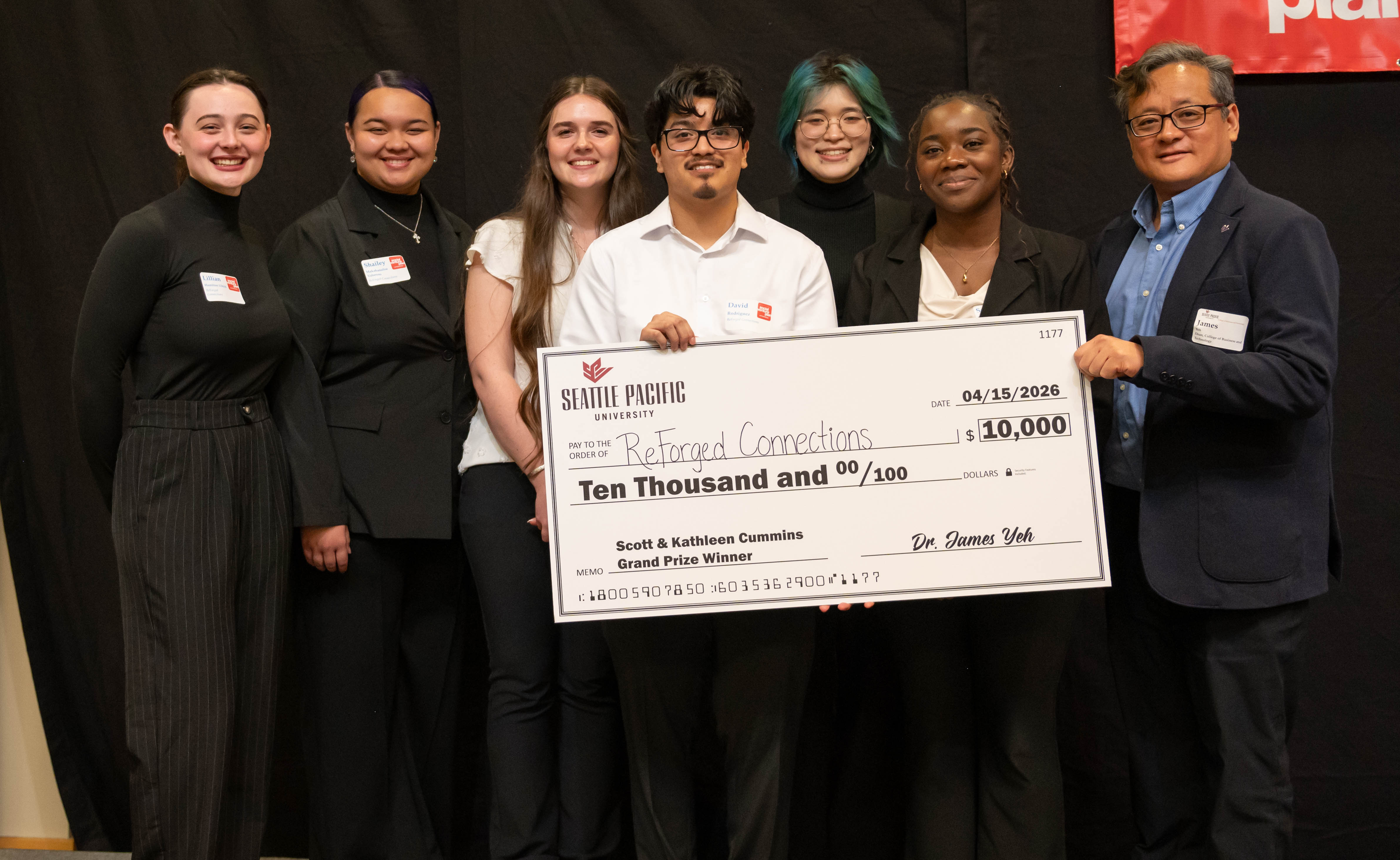 Students pose together