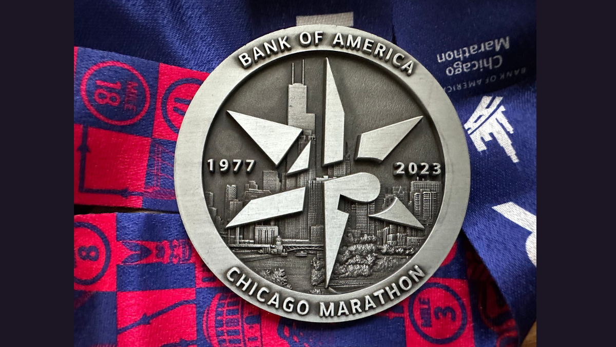 medallion from chicago marathon