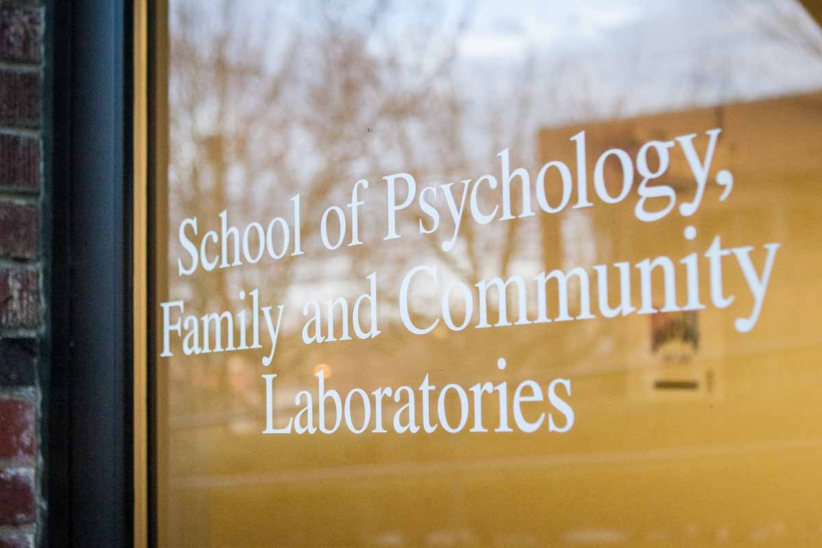 School of Psychology, Family, and Community Laboratories doorway