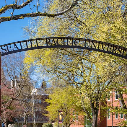 The Seattle Pacific University arches