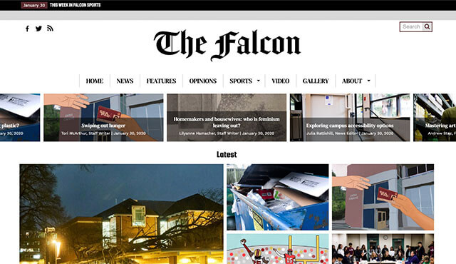The Falcon student newspaper