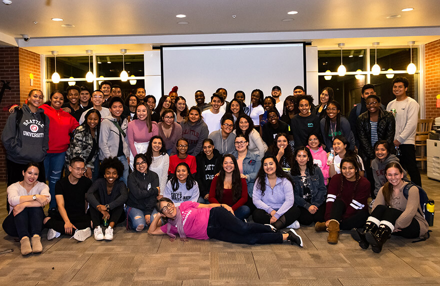 SPU students at the 2018 Multi Ethnic Dinner