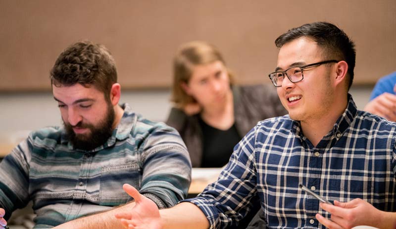 Students in a classroom