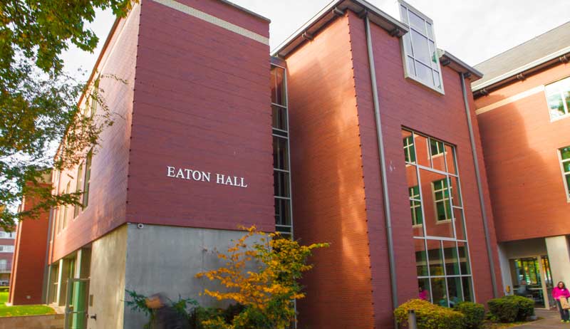 Front of Eaton Hall