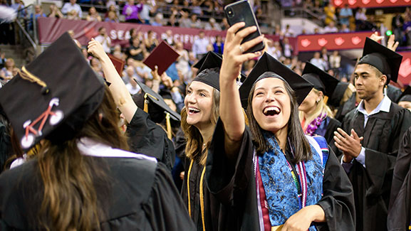 SPU Class of 2019 celebrating at Commencement