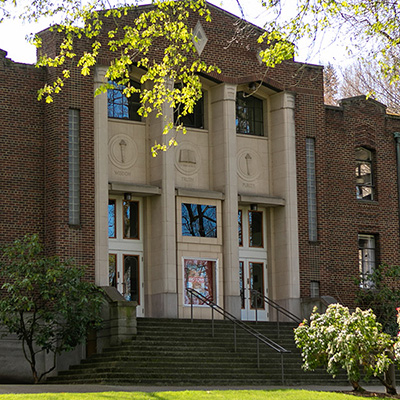 A exterior image of SPU's McKinley Hall