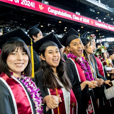 Class of 2024 Seattle Pacific students celebrate at Commencement.