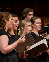 The SPU Concert Choir singing