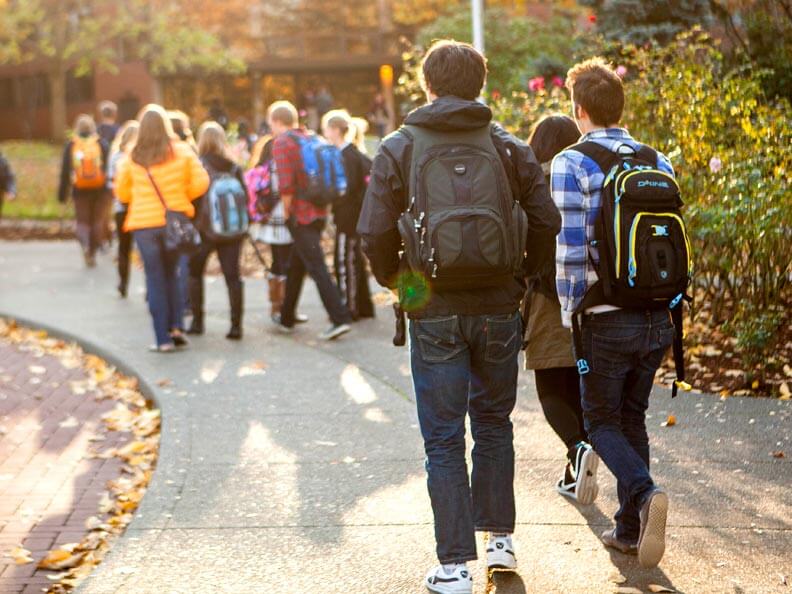 Students on Campus