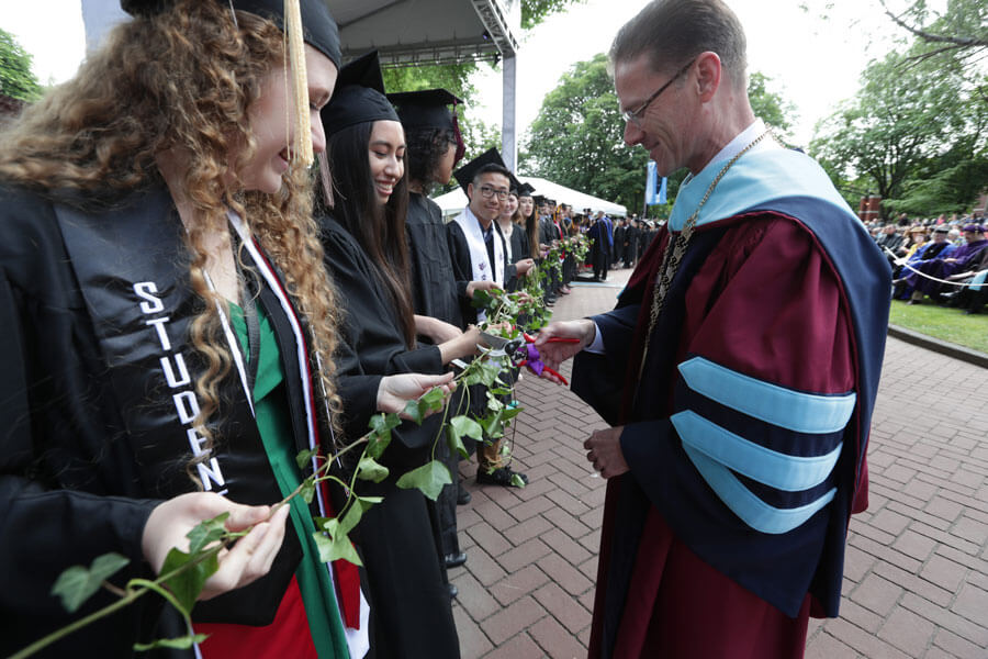 president dan martin cutting ivy