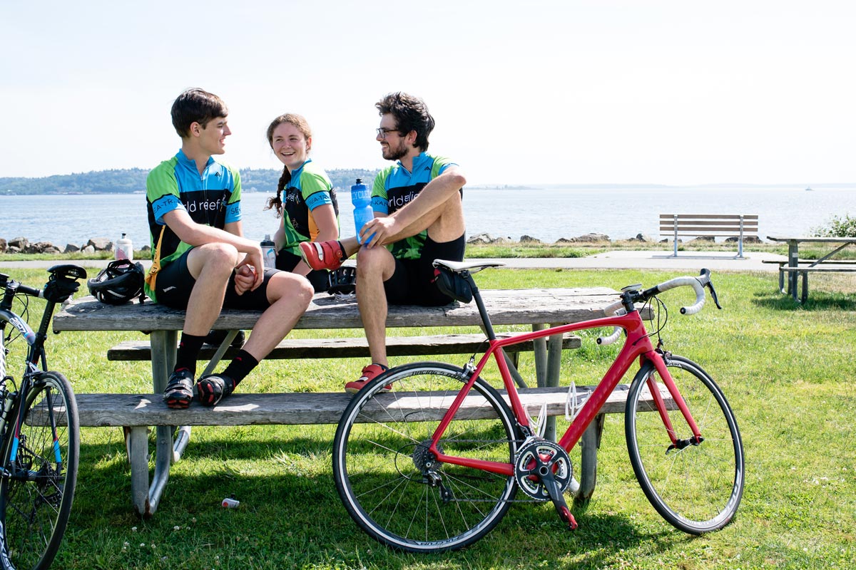 Garrett Berkey, Kelsey Lucido, and Barrett Estep