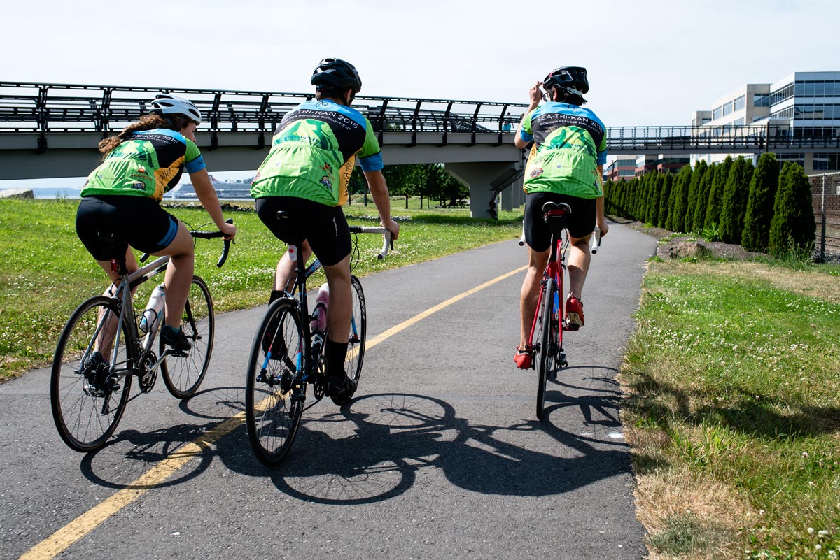 Garrett Berkey, Kelsey Lucido, and Barrett Estep