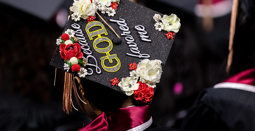 Students attend commencement