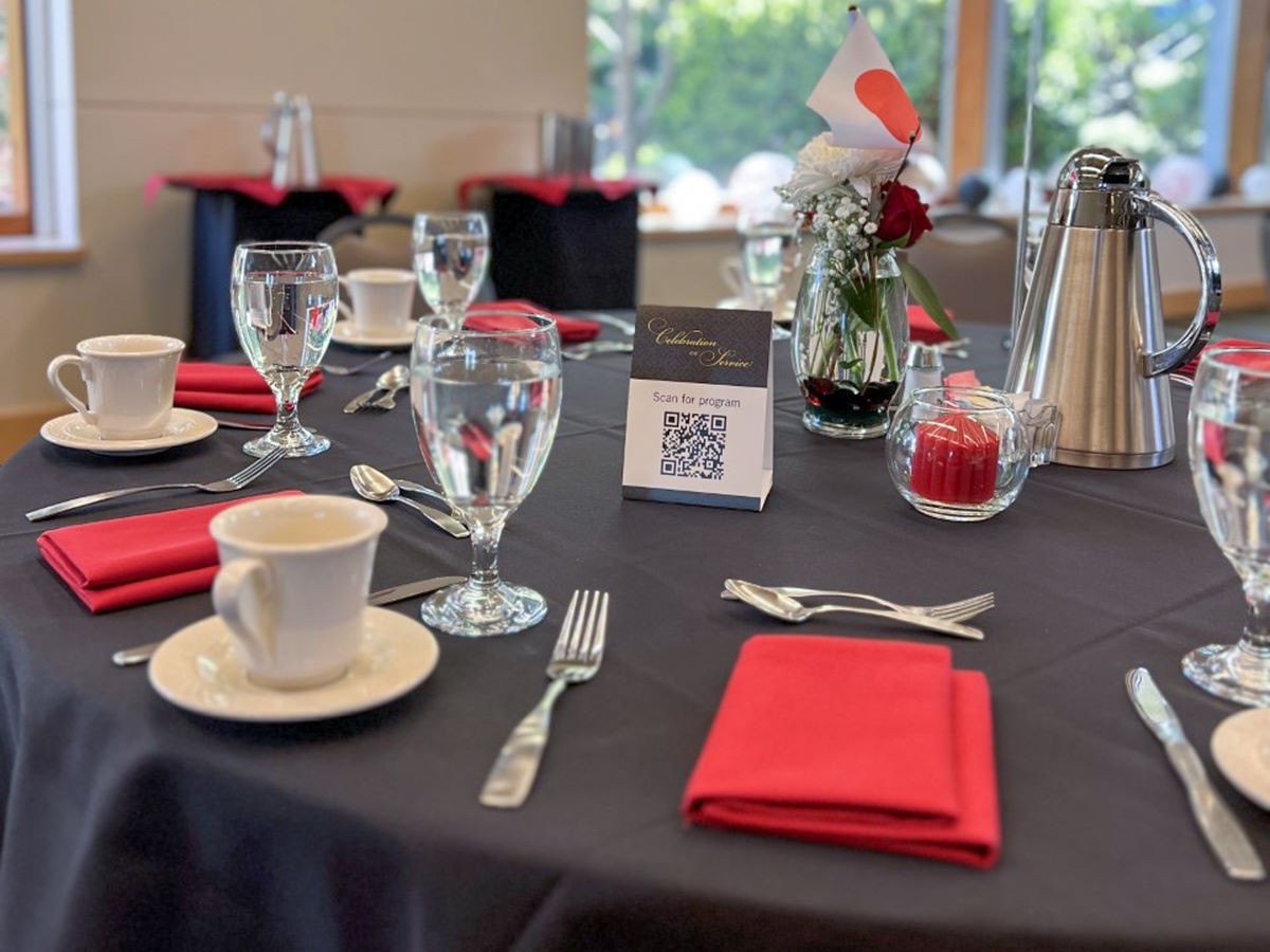 catering table