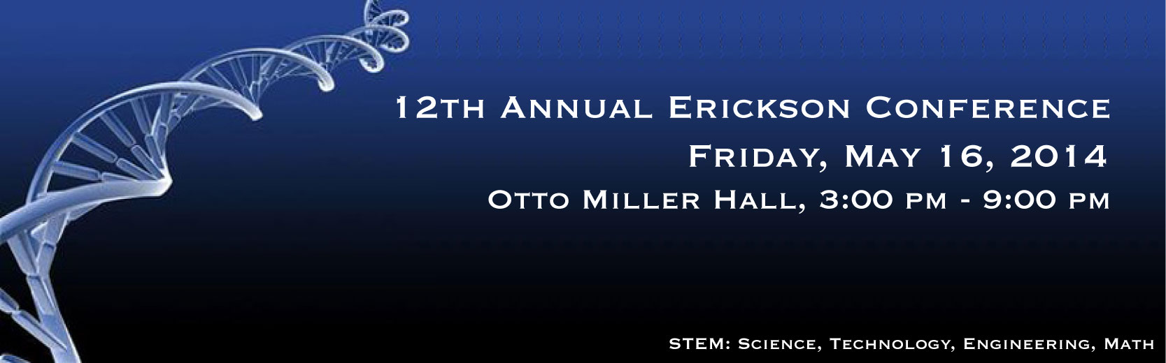 12th Annual Erickson Conference banner May 16, 2014