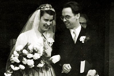 Jurgen Moltmann and Elisabeth Wendel in 1952.