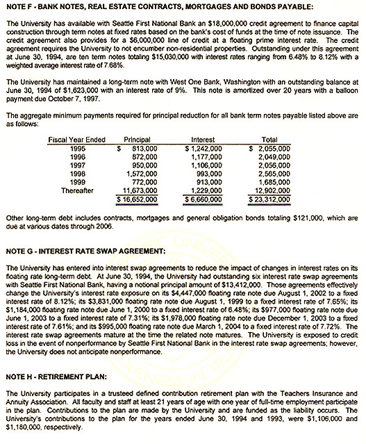 Graphic of Independent Auditor's Report Not Shown