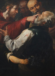 Gioacchino Asserto (1600-1649), Christ Healing the Blind Man (c1640).