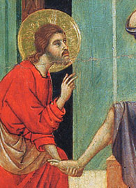 Duccio di Buoninsegna, Christ Washing the Disciples’ Feet