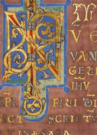 Decorated Incipit Page from Mark’s Gospel