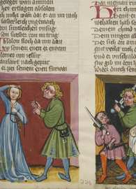 Unknown illuminator, Tamar Complaining to Absalom; Absalom ordering the death of Amnon.