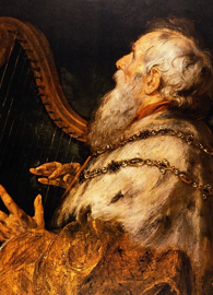 Painted by Peter Paul Rubens, King David Playing the Harp (circa 1616).