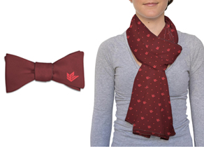 Scarf and Bowtie with SPU Logo